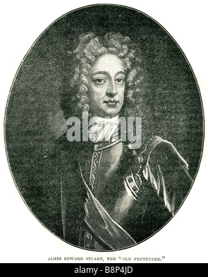 Le prince Jacques Prince de Galles James Francis Edward Stuart vieux prétendant l'ancien Chevalier 10 juin 1688 - 1 janvier 1766 Banque D'Images