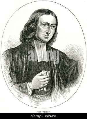 Clerc anglican John Wesley, théologien chrétien Arminian mouvement méthodiste Hanham Mont Kingswood Banque D'Images