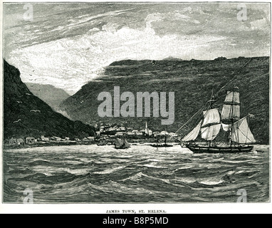 James town St Helena Constantinople Saint britanniques au sud de l'océan Atlantique l'île d'Ascension Banque D'Images