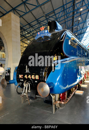 La Mallard, le National Railway Museum, York, Angleterre, Royaume-Uni Banque D'Images