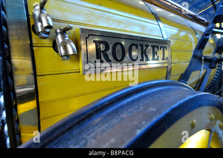 Copie de missile sur le National Railway Museum, York, Angleterre, Royaume-Uni Banque D'Images