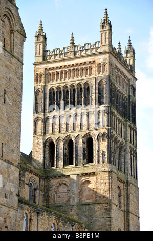 L'architecture de la cathédrale de Durham détail église religeon uk Banque D'Images