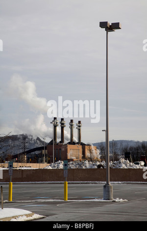 Sunbury Power Plant une centrale thermique au charbon, Shamokin Dam, New York Banque D'Images