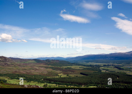 Vue de Creag Bheag, près de Kingussie, Strathspey, Ecosse Banque D'Images