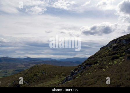 Vue de Creag Bheag, près de Kingussie, Strathspey, Ecosse Banque D'Images
