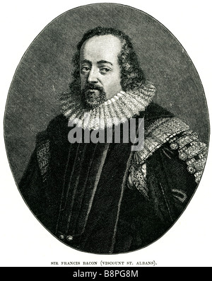 Francis Bacon, 1er vicomte St Alban KC (22 janvier 1561 - 9 avril 1626), fils de Nicholas Bacon par sa seconde épouse, Anne (Cooke) Banque D'Images