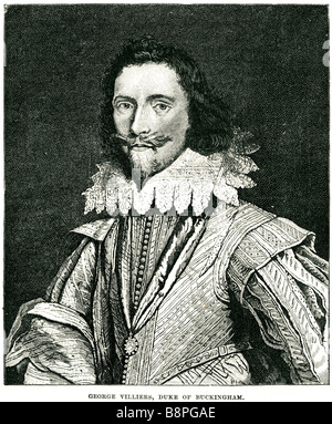 George villiers, duc de Buckingham George Villiers, 1 duc de Buckingham (28 août 1592 - 23 août 1628) était le favori, Banque D'Images