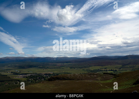 Vue de Creag Bheag, près de Kingussie, Strathspey, Ecosse Banque D'Images