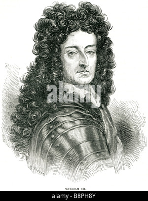 William III (14 novembre 1650 - 8 mars 1702) était un prince d'Orange par la naissance. A partir de 1672, il a gouverné comme stathouder Wil Banque D'Images