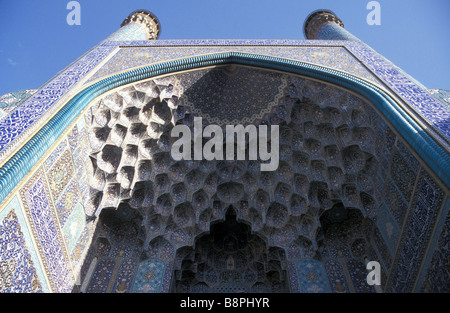 Masjid e Imam Iran Ispahan entrée Banque D'Images