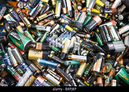 Les batteries, close-up, full frame Banque D'Images