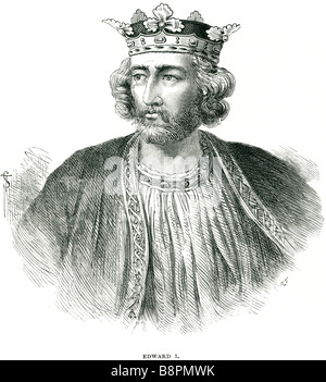 Édouard I (17 juin 1239 - 7 juillet 1307), communément appelé, le Longshanks English Justinien, et le marteau des Écossais (Scotto Banque D'Images