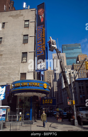 Le Ed Sullivan Theater à Broadway à New York où le Late Show with David Letterman Show est enregistré Banque D'Images