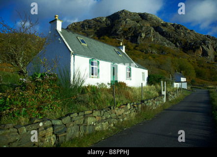 Croft House style à moindre Diabaig, Wester Ross, Highlands, Scotland Banque D'Images