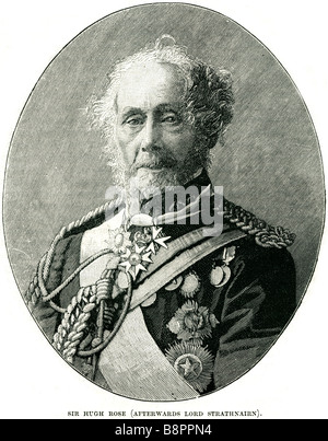 Le Maréchal Hugh Henry Rose 1er baron Strathnairn 18011885 commissaire de l'armée britannique brigadier-général Banque D'Images