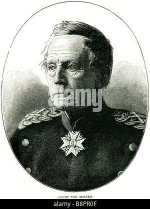 Helmuth Karl Bernhard von Moltke 18001891 Generalfeldmarschall allemand armée prussienne Banque D'Images