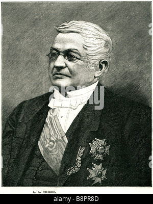 Louis-Adolphe Thiers 17971877 historien homme politique français, premier ministre, le Roi Louis-Philippe révolutionnaire France Banque D'Images