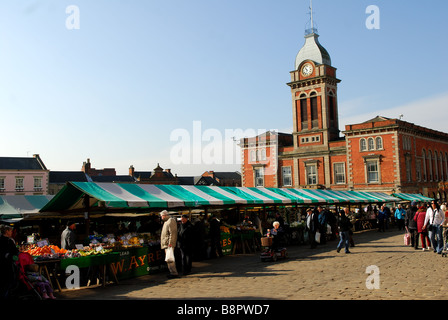 Marché de Chesterfield. Banque D'Images