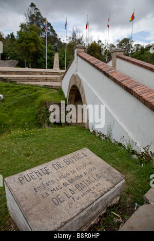 Puente de historique Boyaca, site de bataille qui a mené à l'indépendance de la Colombie Banque D'Images