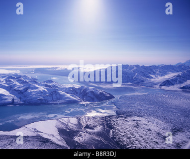 HUBBARD Glacier, Alaska, États-Unis d'Amérique Banque D'Images