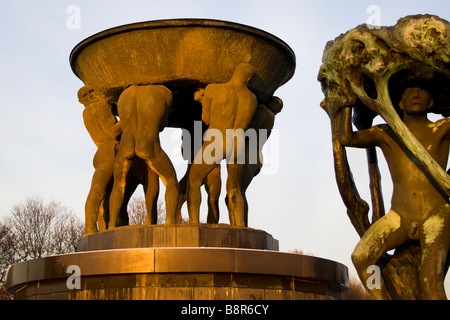 Gustav Vigeland Sculpture Park, Oslo, Norvège Banque D'Images