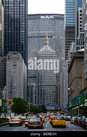 New York USA Le Met Life & Helmsley Bâtiments sur Park Avenue Banque D'Images