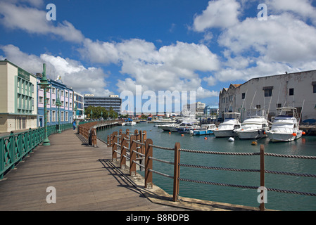 Vue de la Barbade et de la promenade du front de mer à Bridgetown, Barbade, 'St. Michael' Banque D'Images