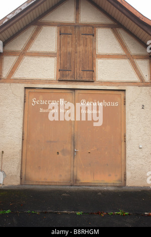 Ancienne caserne Allemande à l'extérieur d'un lieu Banque D'Images