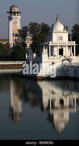 Le Népal Katmandou Rani Pokhari Reine Pond Banque D'Images