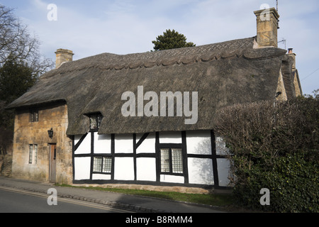 Les Cotswolds chalets village broadway worcestershire england uk Banque D'Images