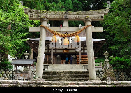 Hachiman Jinja, Shirakawa-go, préfecture de Gifu, Japon Banque D'Images