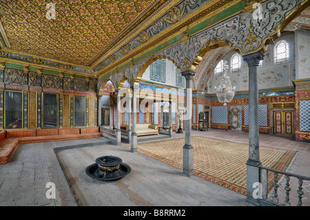 L'Imperial Hunkar Hall, Harem, le palais de Topkapi, Istanbul, Turquie Banque D'Images