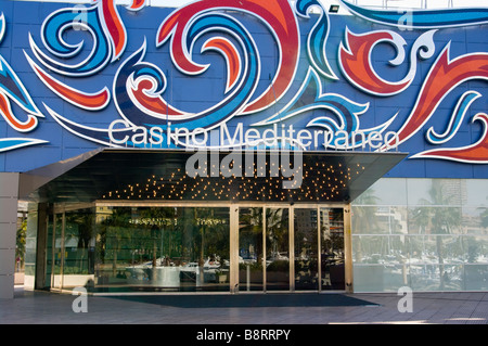 Entrée du Casino Mediterraneo Alicante Espagne Banque D'Images