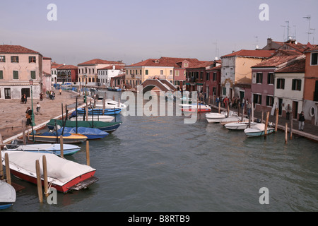 Canale di San Donato, Murano, Venise Banque D'Images