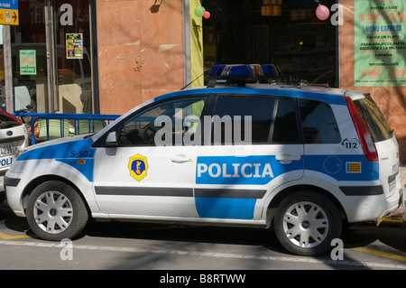 Policia Generalitat Valenciana Voiture de police Espagnol Espagne Banque D'Images