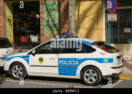 Policia Generalitat Valenciana Voiture de police Espagnol Espagne Banque D'Images