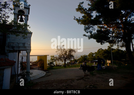 L'Église Ayia Yorgi sur le dessus de l'île de Büyükada, un des princes îles près d'Istanbul. Banque D'Images