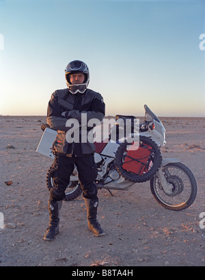 Afrique Trans biker Banque D'Images