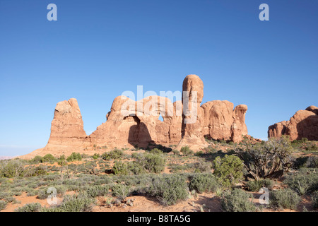 Défilé des éléphants dans Arches National Park Utah USA Banque D'Images