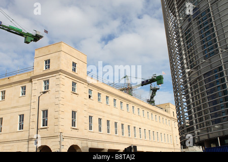 La Nouvelle Angleterre Bath centre commercial Southgate vu au cours de la construction en Mars 2009 Banque D'Images