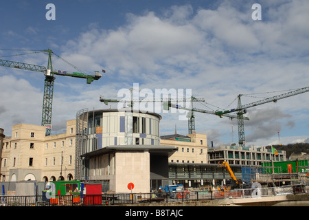 La Nouvelle Angleterre Bath centre commercial Southgate vu au cours de la construction en Mars 2009 Banque D'Images