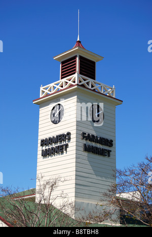 La tour de l'horloge, Farmers Market, West 3rd Street, Los Angeles, Californie, États-Unis d'Amérique Banque D'Images