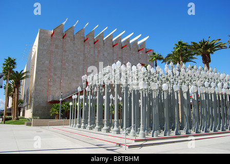 'Lumière', sculpture urbaine Los Angeles County Museum of Art, Wilshire Boulevard, Los Angeles, Californie, États-Unis d'Amérique Banque D'Images