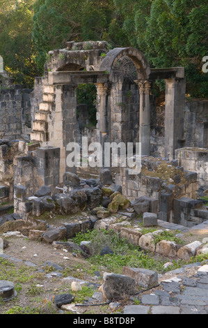 Bains romains anciens à Hamat Gader ou al-Hamma un site de sources chaudes dans la vallée du Yarmouk sur les hauteurs du Golan Israël Banque D'Images