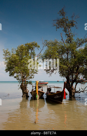 East Railay Beach : Marée haute Banque D'Images