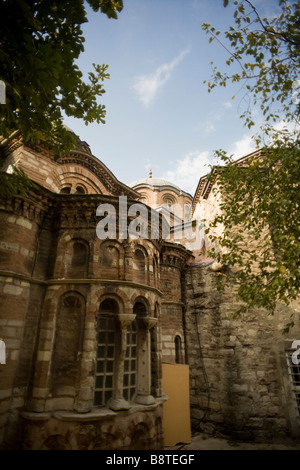 L'extérieur de l'église byzantine Saint Sauveur Chora à Istanbul, Turquie. Banque D'Images