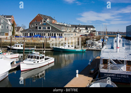 Pickering Wharf sur le front de mer dans la ville historique de Salem, Massachusetts Banque D'Images