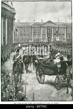 La visite du duc et de la duchesse de York à dublin George VI (Albert Frederick Arthur George ; 14 Décembre 1895 - 6 février 195 Banque D'Images