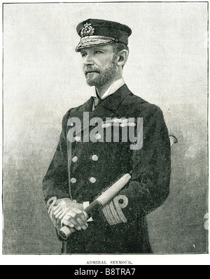 L'amiral Seymour Amiral de la Flotte sir Edward Hobart Seymour GCB OM RN (30 avril 1840-2 mars 1929) était un amiral britannique de t Banque D'Images