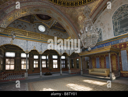 Sultans Hall Palais de Topkapi Istanbul Turquie Banque D'Images